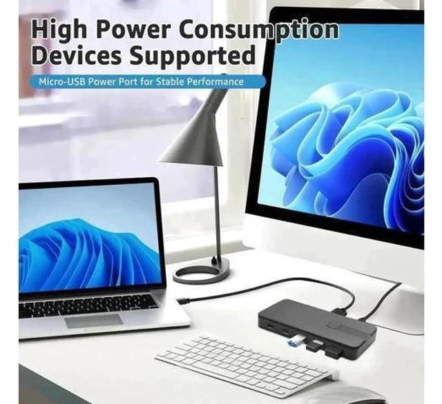 Alt view image 4 of 7 - 10Gbps USB 3.2 USB-C Switch for 2 PCs, Share USB-A & USB-C Peripherals, One-Key Switch