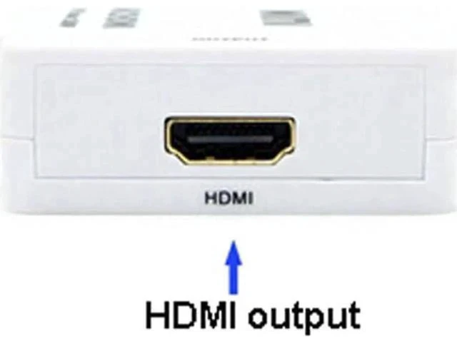 Alt view image 4 of 4 - VGA to HDMI Converter with 3.5mm Audio Port, Full HD 1080P 1920x1080 Output, Analog VGA Digital HDMI Adapter for PC Laptop Monitor HDTV Projector