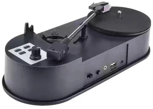 Main image of Mini Turntable Record Player Vinyl to MP3 Converter, Portable LP Digitizer with Built-in Speaker, 33/45 RPM, Direct USB/SD Recording, No Computer Needed - ezcap613P