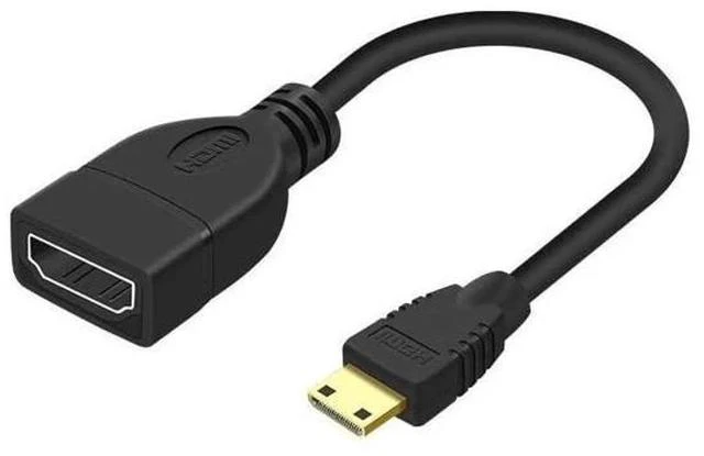 Main image of Mini HDMI Male to HDMI Female Adapter Cable, 4K@60Hz Support for Camera, Monitor, HDTV