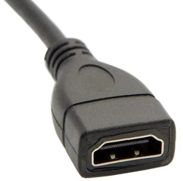 Alt view image 5 of 7 - Mini HDMI Male to HDMI Female Adapter Cable, 4K@60Hz Support for Camera, Monitor, HDTV