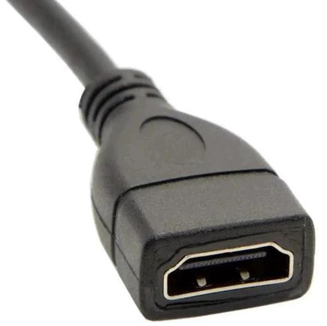Alt view image 6 of 7 - Mini HDMI Male to HDMI Female Extension Adapter, Supports 4K@60Hz UHD for Monitor Camera HDTV
