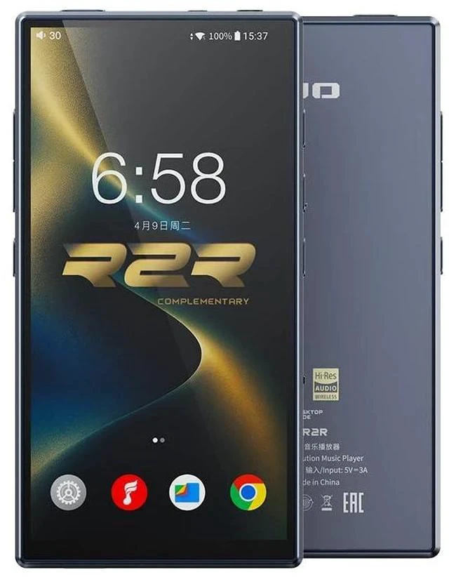 Main image of M33 R2R Portable HiFi Music Player, Snapdragon 680, 8GB RAM + 128GB Storage, True R2R DAC, XMOS XU316 USB Audio, 1100mW Balanced Output, AUTO EQ, 5.5 Full HD Display (Dark Blue)