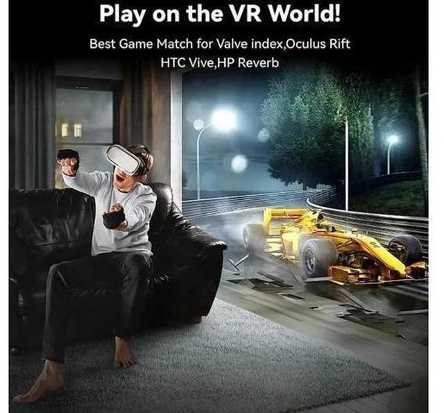 Alt view image 4 of 7 - 3.3FT Black Fiber Optic DP 1.4 Cable, 32.4Gbps Bandwidth Supports 8K@60Hz 4K@144Hz HDR HDCP2.2 3D for VR Headset Gaming Monitor