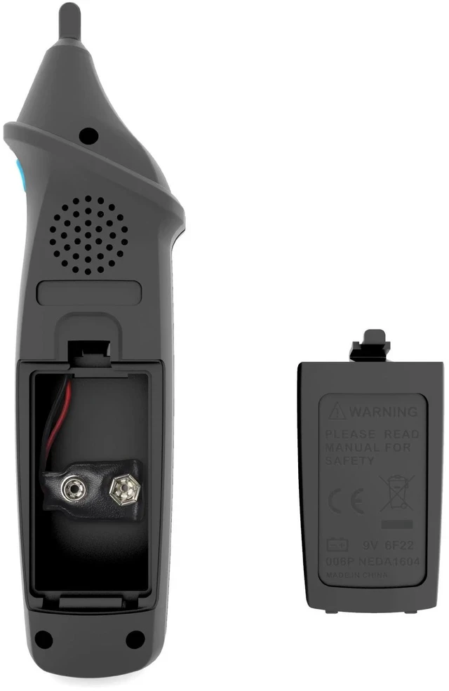 Alt view image 3 of 7 - AVD06X Smart Non-Contact Voltage Tester Pen Dual Mode (Auto/Manual), 12-1000V AC, Adjustable Sensitivity, 8 LED Indicators, Live/Neutral Wire & Breakpoint Detection