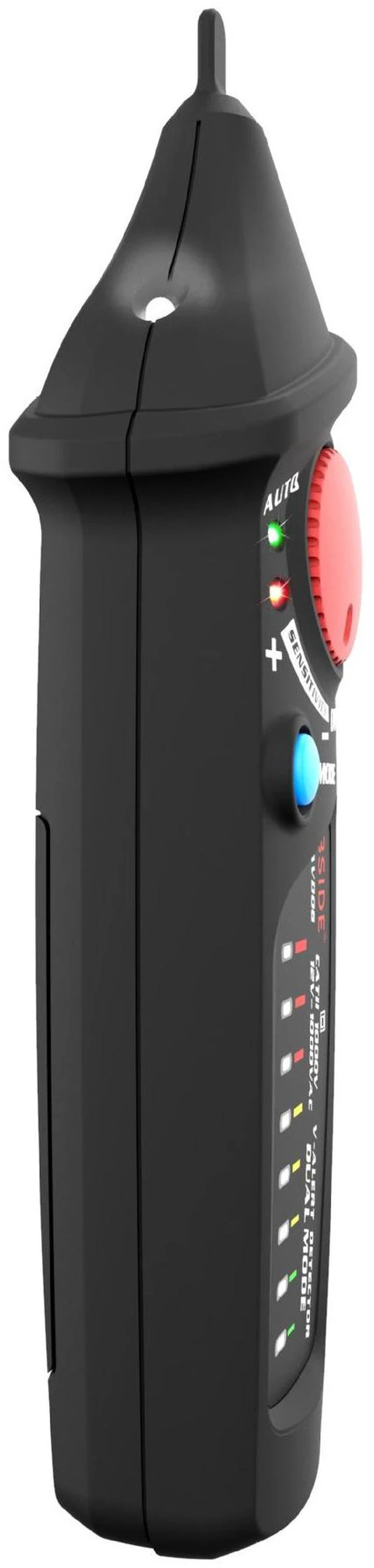 Alt view image 2 of 7 - AVD06X Smart Non-Contact Voltage Tester Pen Dual Mode (Auto/Manual), 12-1000V AC, Adjustable Sensitivity, 8 LED Indicators, Live/Neutral Wire & Breakpoint Detection