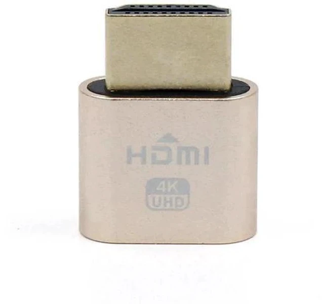 Alt view image 6 of 7 - VGA EDID Dummy Plug Virtual Display Emulator, 1080P@60Hz Headless Ghost Display Adapter with DDC EDID, Gold Plated