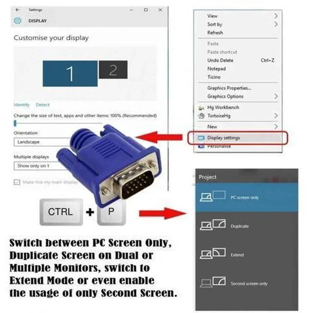 Alt view image 3 of 7 - VGA Dummy Plug Virtual Display Emulator, DDC EDID Headless Ghost Adapter, 1080P@60Hz