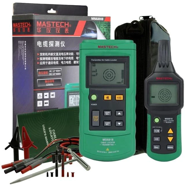 Alt view image 4 of 5 - MS6818 Professional Cable Locator & Tester Underground Wire Tracker, Open/Short Circuit Finder, Cable Fault Diagnosis