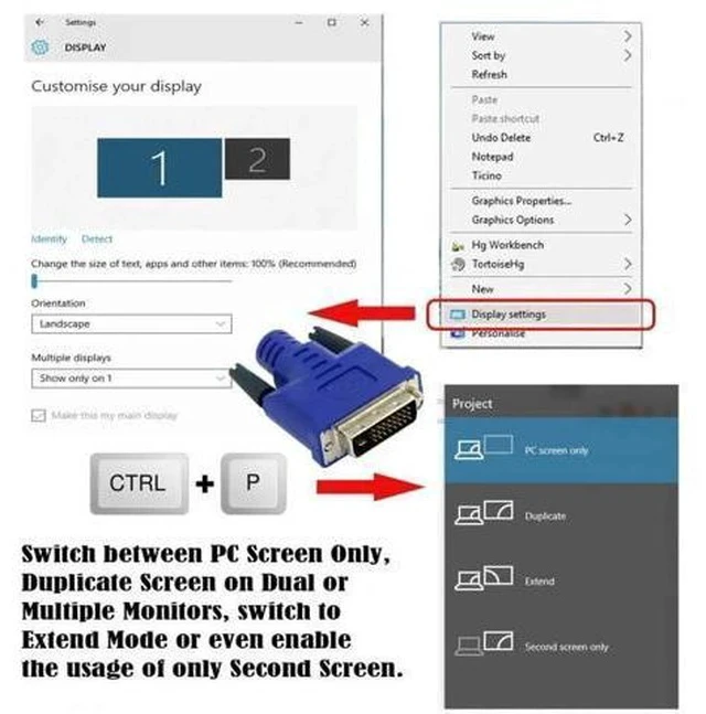 Alt view image 6 of 7 - DVI Dummy Plug Virtual Display Emulator, EDID DDC Headless Ghost Adapter, 1080P@60Hz