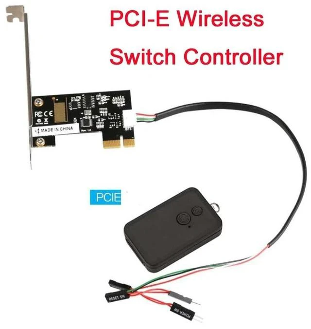 Main image of PCIe Interface Desktop Power Switch for PC External Computer Case On/Off / Reset Button, Motherboard Remote Power Controller for Home / Cybercafé