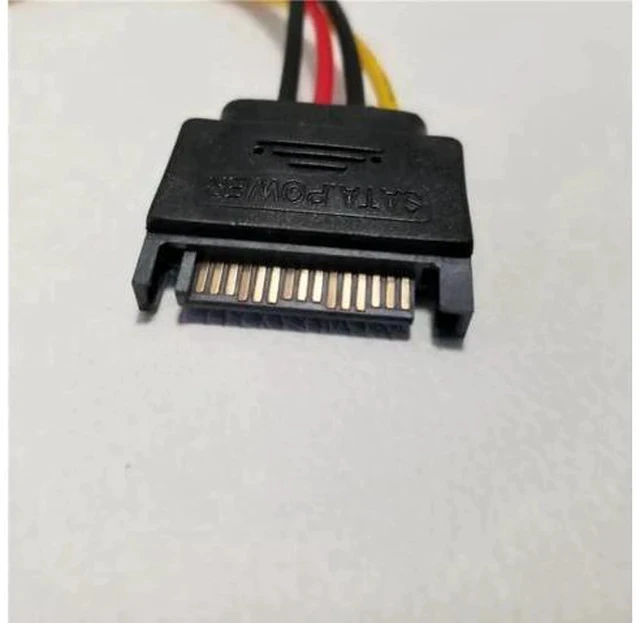 Alt view image 3 of 3 - 10cm SATA 15Pin to 4Pin IDE Molex Power Adapter Cable