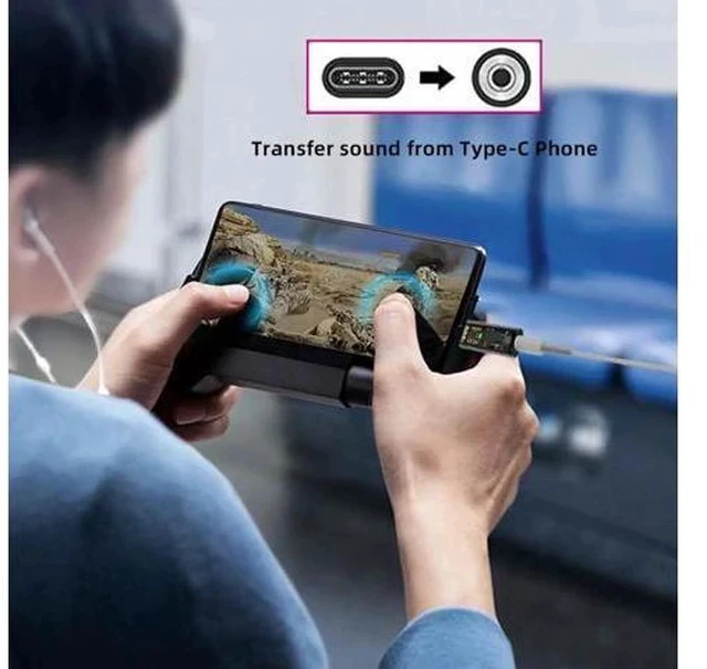 Alt view image 3 of 7 - 2PCS USB-C to 3.5mm Audio Adapter, Type C to AUX Jack with Mic Function, 16bit 48kHz External Sound Card for Phone Tablet Laptop