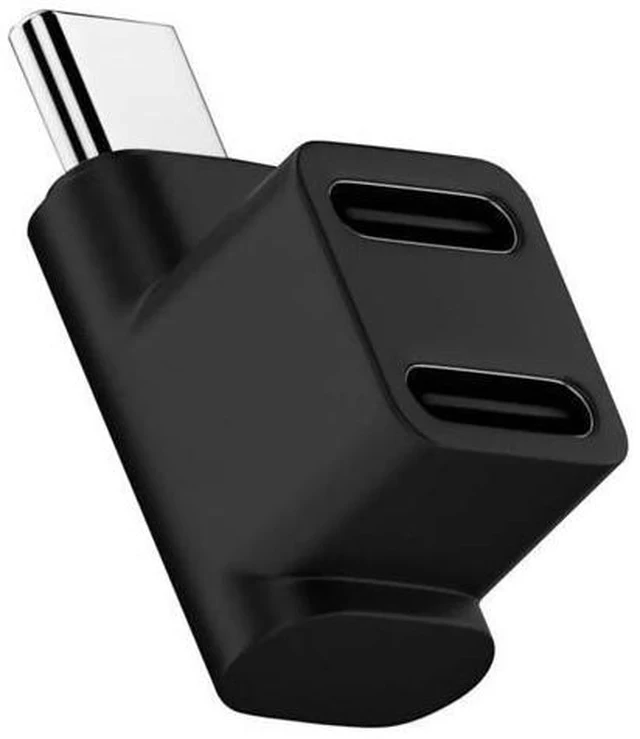 Alt view image 2 of 7 - Up Angled 10Gbps USB 3.0 Type C Splitter Adapter, Male to Dual Type C Female Power & Data Splitter Compatible with Steam Deck, Laptops, Smartphones