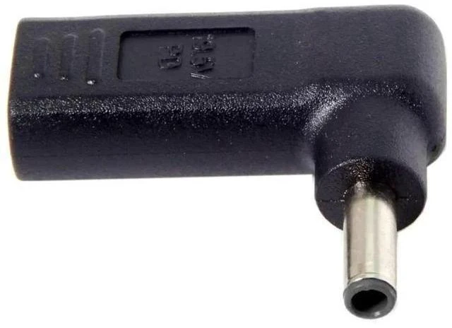 Alt view image 4 of 4 - 90 Degree Angled USB-C to DC PD Trigger Emulator Adapter, Type-C PD Power Converter with 4.5x3.0mm DC Barrel Jack for Laptops