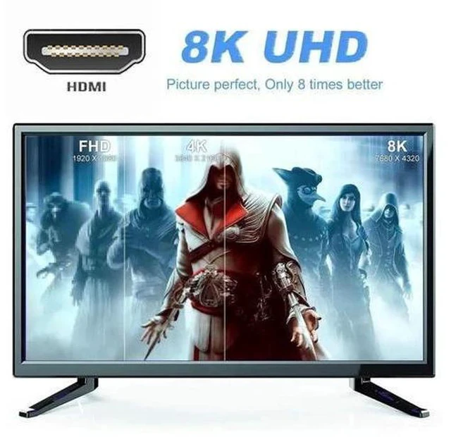 Alt view image 7 of 7 - Vertical Left Down 90 Degree Low Profile HDMI 2.1 Extension Adapter, HDMI Male to Female Connector Supports 8K@60Hz UHD HDTV
