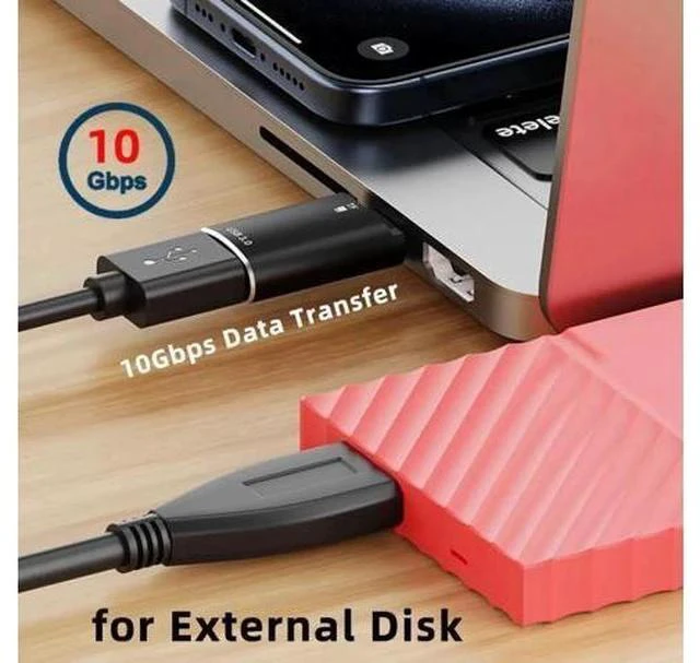 Alt view image 4 of 7 - 2-in-1 USB-C OTG Card Reader, Type-C to USB Female + TF Micro SD Combo Adapter