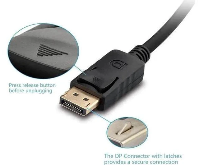 Alt view image 3 of 4 - Gold-Plated Passive DisplayPort to HDMI Compatible Adapter, DP to HDMI Video Converter Supports 1080P Full HD Resolution
