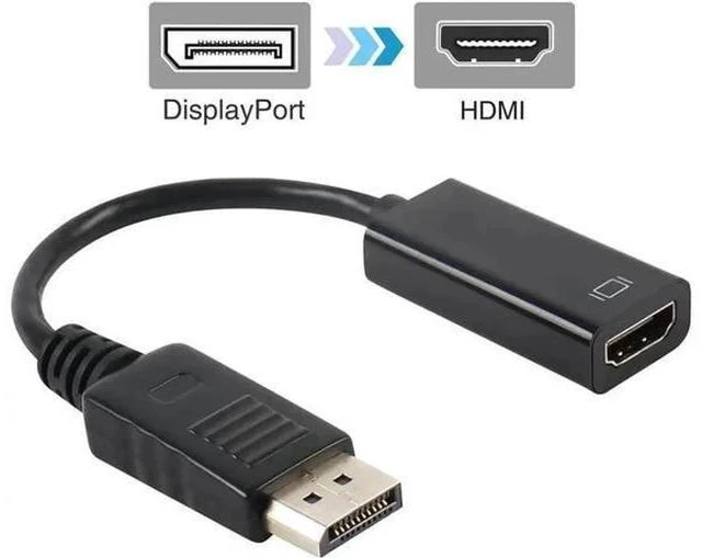 Alt view image 4 of 4 - Gold-Plated Passive DisplayPort to HDMI Compatible Adapter, DP to HDMI Video Converter Supports 1080P Full HD Resolution