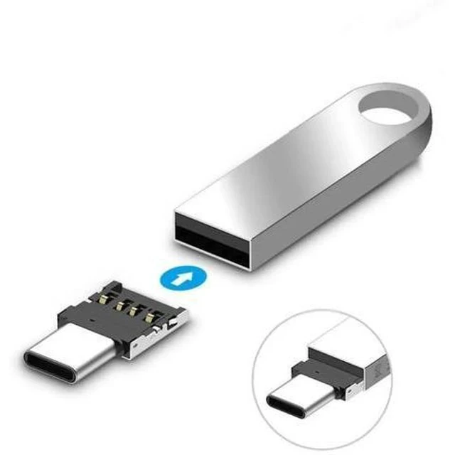 Alt view image 7 of 7 - 5 Pack Ultra Mini USB-C Male to USB 2.0 Female OTG Adapter, Portable Type-C OTG Connector for Phone, Tablet, Laptop