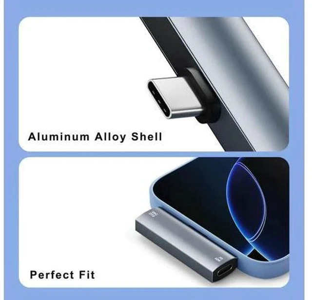 Alt view image 5 of 6 - 2-in-1 USB C Audio Charging Splitter Dongle, USB Type C to 3.5mm Headphone Jack with 60W PD Fast Charge for iPhone 15/16, iPad, Galaxy, Pixel Phones
