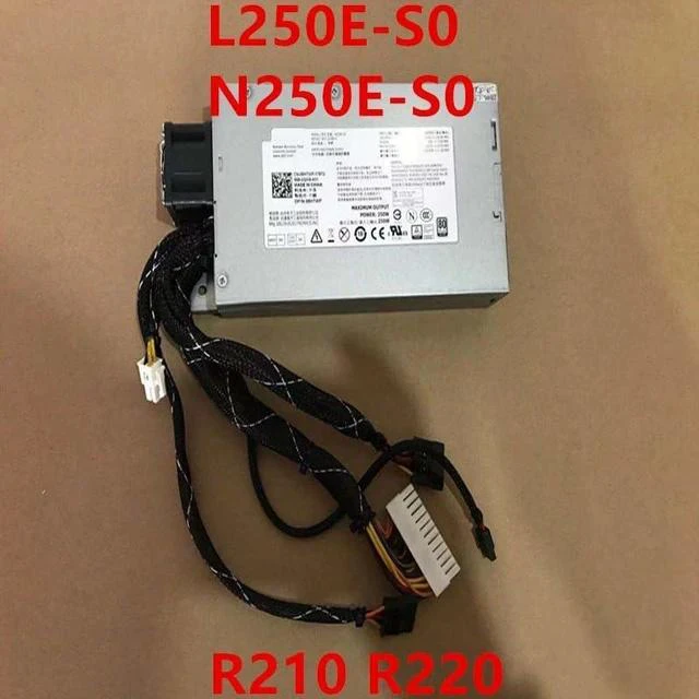 Alt view image 2 of 6 - PSU for R210 R220 250W Power Supply N250E-S0 NPS-250NB A 6HTWP L250E-S0 PS-4251-1D-LF V38RM D221N C627N CKMX0