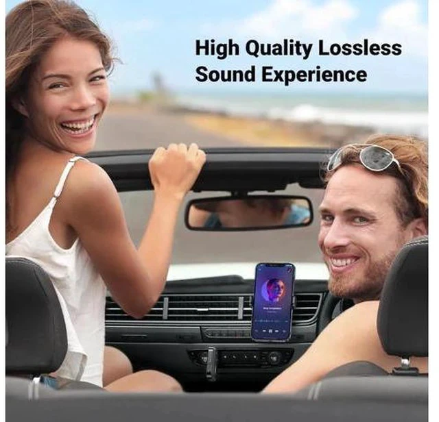 Alt view image 6 of 7 - UGREEN Bluetooth 5.4 3.5mm AUX Audio Receiver with Noise Cancelling Mic, Wireless Car Aux Bluetooth Adapter for Vehicle Stereo Home Wired Speaker Amplifier, 15H Long Play Battery Life
