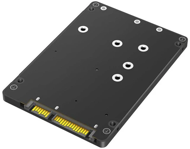Alt view image 2 of 7 - M.2 SSD to SATA3 External Adapter Enclosure 2-in-1 Converter for NGFF & mSATA Drives, SATA III Portable Hard Drive Case, Dual-Use Design