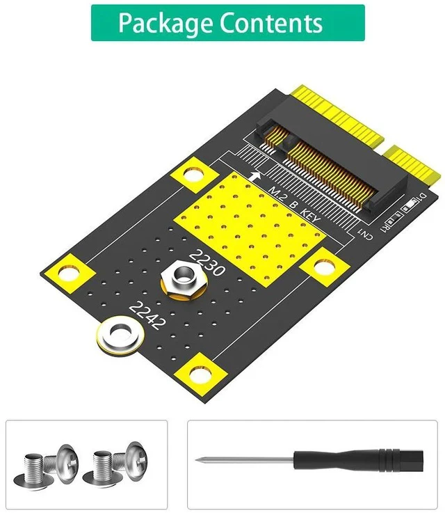 Alt view image 2 of 6 - mSATA to M.2 SATA Adapter Card mSATA to NGFF SSD Converter, Supports 2230 / 2242 M.2 SATA Drives, SSD Expansion Adapter for Desktop / Laptop / Embedded