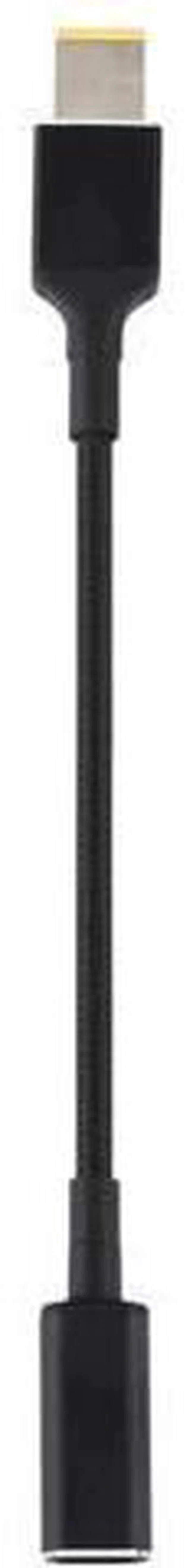 Alt view image 4 of 5 - 100W PD Nylon Braided Power Cable, 18.5-20V Big Square Male Plug to USB-C Type-C Fast Charging Adapter Cord