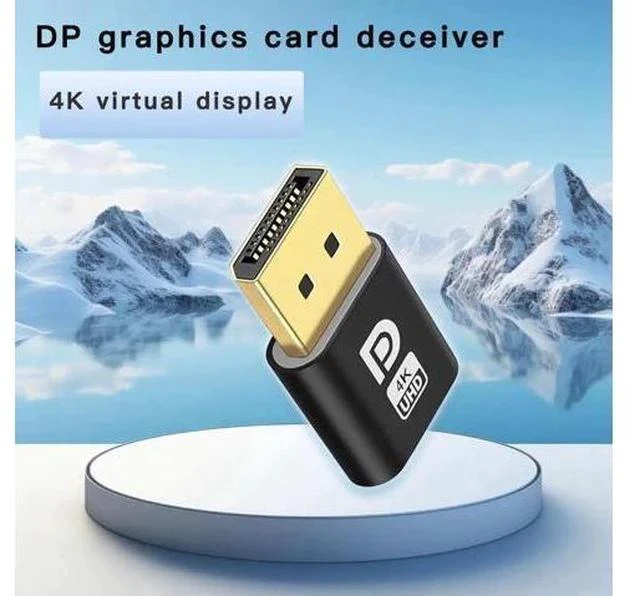 Alt view image 5 of 7 - 1PCS DisplayPort Dummy Plug EDID Display Emulator, Headless Ghost Monitor Adapter Supports 2K 2560x1600@60Hz & 4K 4096x2160@17Hz for GPU Remote Access Mining Virtual Machine