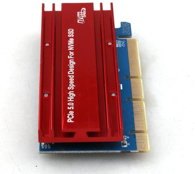 Alt view image 3 of 7 - PCIe 5.0 to M.2 NVMe Adapter Card M.2 Key M to PCI-E 5.0 x4 Converter, High-Speed NGFF SSD Expansion for Desktop / Server / Workstation