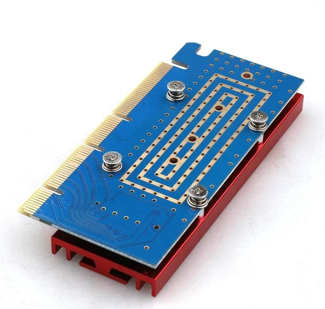 Alt view image 4 of 7 - PCIe 5.0 to M.2 NVMe Adapter Card M.2 Key M to PCI-E 5.0 x4 Converter, High-Speed NGFF SSD Expansion for Desktop / Server / Workstation