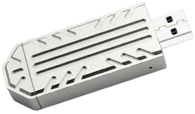 Main image of USB 3.1 Gen2 M.2 NVMe SSD Enclosure JMS583 Bridge Chip, 10Gbps Transfer, Type-C & Type-A Dual Interface, Plug-and-Play