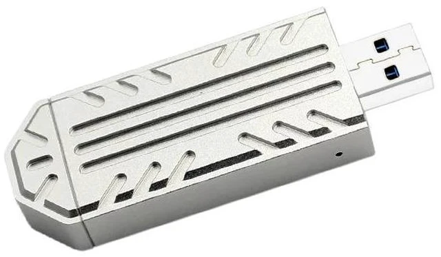 Alt view image 3 of 4 - USB 3.1 Gen2 M.2 NVMe SSD Enclosure JMS583 Bridge Chip, 10Gbps Transfer, Type-C & Type-A Dual Interface, Plug-and-Play