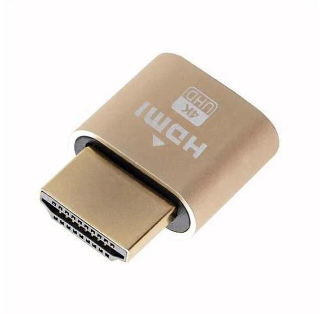 Main image of 2PCS 4K HDMI Dummy Plug EDID Emulator, Headless Virtual Monitor Adapter Support 4K@60Hz 2K@144Hz for Windows Mac Linux