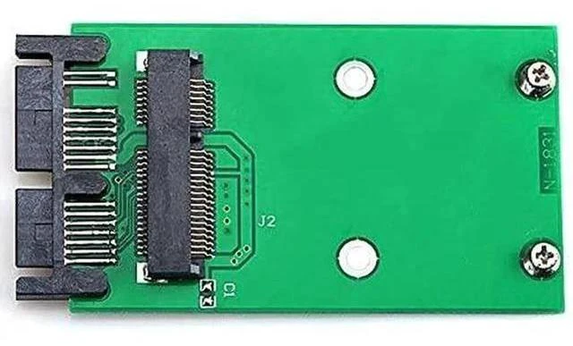 Alt view image 5 of 7 - Mini PCI-E mSATA to 1.8" Micro SATA 16Pin PCB Adapter