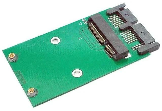 Alt view image 7 of 7 - Mini PCI-E mSATA to 1.8" Micro SATA 16Pin PCB Adapter