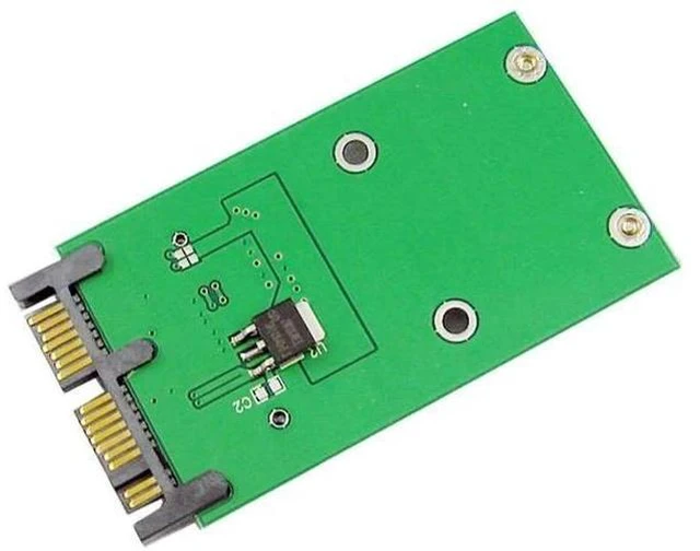 Alt view image 6 of 7 - Mini PCI-E mSATA to 1.8" Micro SATA 16Pin PCB Adapter