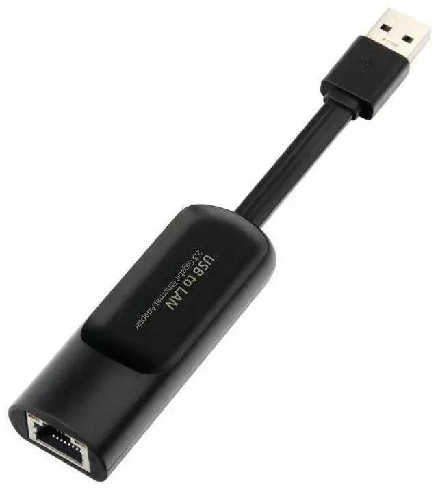 Alt view image 2 of 3 - 2.5G USB to Ethernet Adapter 2500Mbps USB-A to RJ45 Wired Network Card, High-Speed Gigabit LAN Dongle for Desktop / Laptop / PC