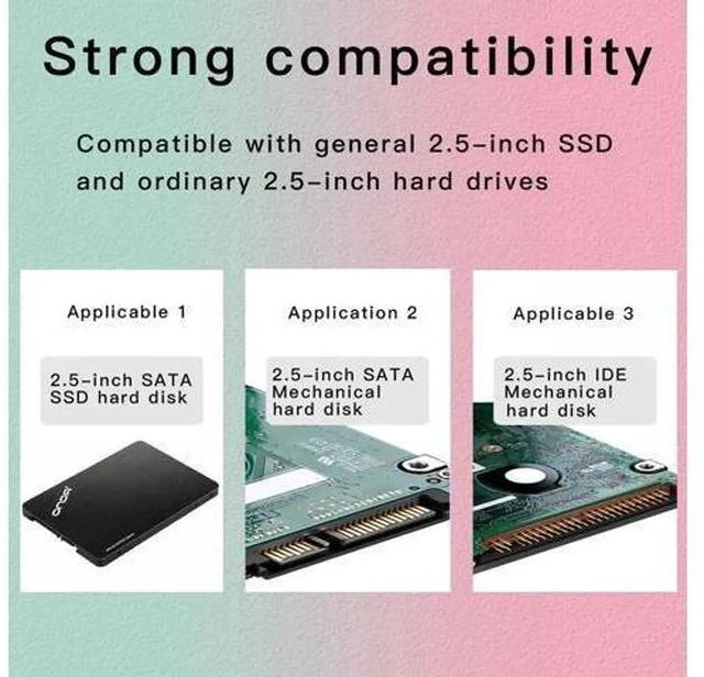 Alt view image 7 of 7 - 2 Pack Black 2.5" to 3.5" SSD/HDD Mounting Bracket Adapter