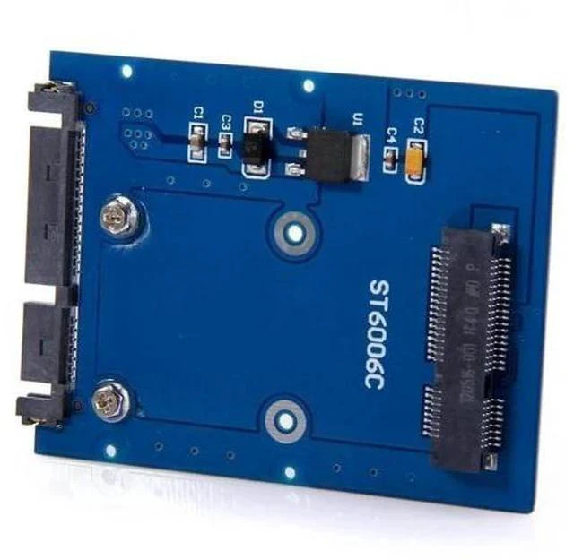 Alt view image 5 of 6 - 68Pin mSATA SSD to 2.5" SATA3 6Gbps PCB Adapter