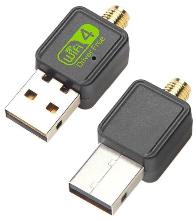 Alt view image 3 of 4 - 150Mbps USB WiFi Adapter Driver-Free Wireless Network Card for Desktop / Laptop, USB WiFi Receiver with External Antenna, Wireless Transmitter for PC Internet Access