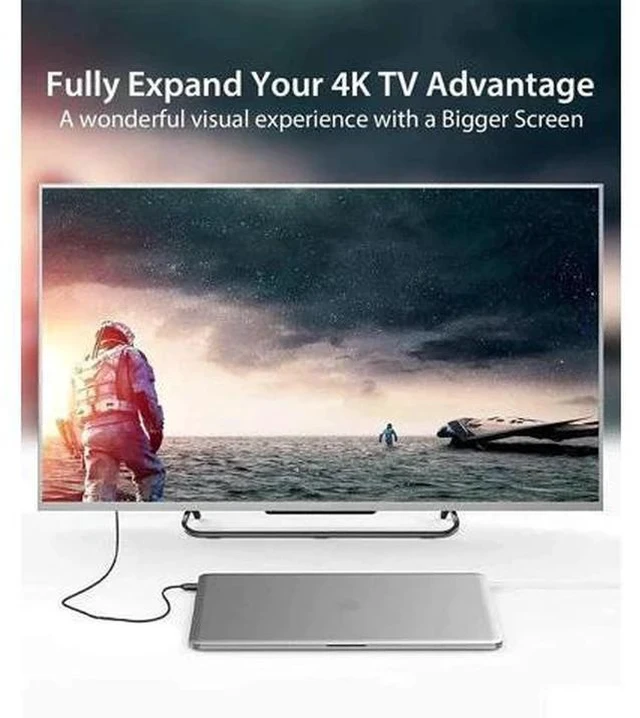 Alt view image 2 of 7 - 6.6FT USB 3.0 to HDMI Male Converter Cable, 1080P Audio Video Display Cord Compatible with Windows 7/8/8.1/10