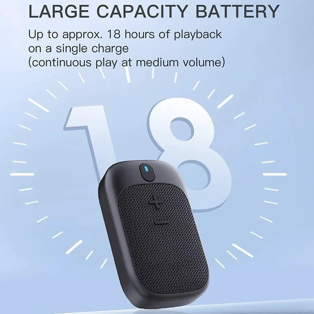 Alt view image 4 of 7 - Wearable Bluetooth Speaker Outdoor Cycling/Portable, Magnetic Stand/Mount, Hands-Free Calling, Waterproof - black