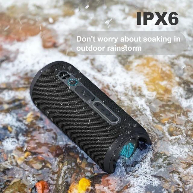 Main image of Portable 20W Bluetooth Speaker with Long Battery Life, IPX7 Waterproof, and TWS Pairing for Outdoor Sports, Travel, and Camping
