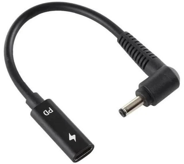 Alt view image 5 of 5 - USB-C to DC 4.0×1.35mm PD Charging Cable, 100W E-Mark Chip Type-C Male to 40135 DC Barrel Power Cord for ASUS ZenBook/VivoBook Laptops