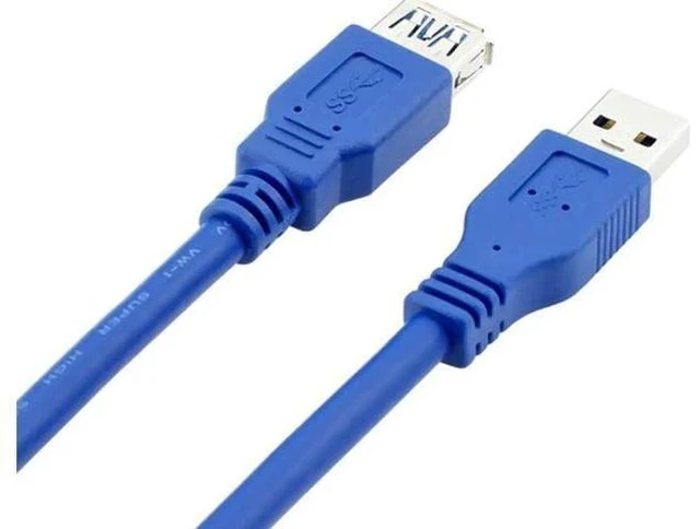 Alt view image 3 of 3 - USB Extension Cable,USB 3.0 Extension Cable/USB 3 A-Male to A-Female Cable in Blue, 6 ft.