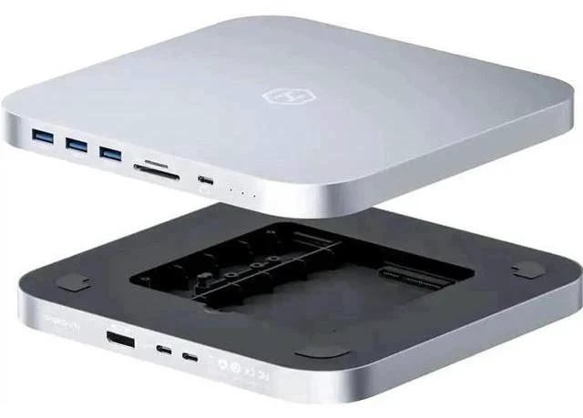 Main image of Hagibis MC25 Pro DP USB-C Docking Station with Dual Hard Drive Enclosure, 4K 60Hz DP1.4 Type-C Hub for Mac Mini M2, Mac Studio M1 Max/M1 Ultra, Supports M.2 NVMe NGFF & 2.5" SATA HDD/SSD, 10Gbps USB3.