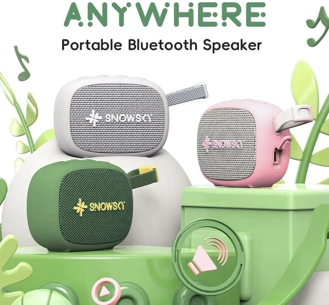 Alt view image 2 of 7 - /Snowsky Anywhere Portable Bluetooth Speaker withIPX6 Waterproof, 21H Playtime, Wireless Stereo Pairing, HiFi Sound, Bluetooth 5.4, Bassup for Camping, Hiking, Outdoor,Travel,Home (White)